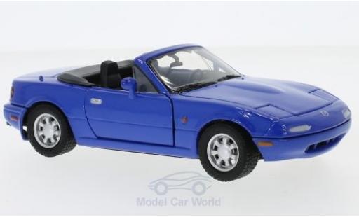 Miniature Mazda MX 1/24 Motormax -5 Miata bleue Mazda MX 1/24 Motormax -5 Miata bleue miniature