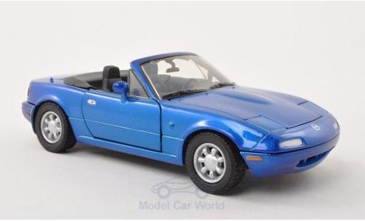 Miniature Mazda MX 1/24 Motormax -5 Miata metallise bleue Mazda MX 1/24 Motormax -5 Miata metallise bleue miniature