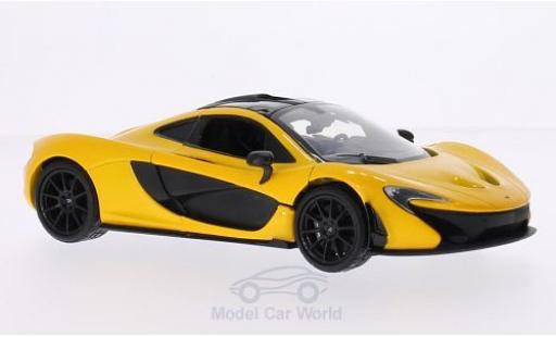 Miniature McLaren P1 1/24 Motormax metallise jaune/noire McLaren P1 1/24 Motormax metallise jaune/noire miniature