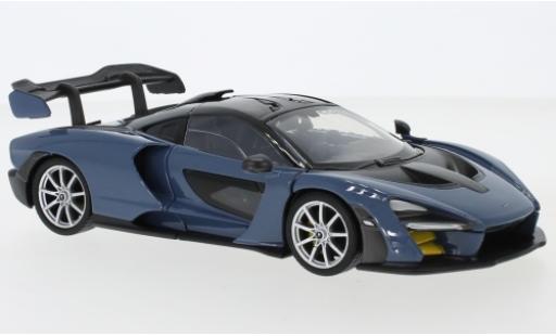 Miniature McLaren Senna 1/24 Motormax metallise bleue McLaren Senna 1/24 Motormax metallise bleue miniature