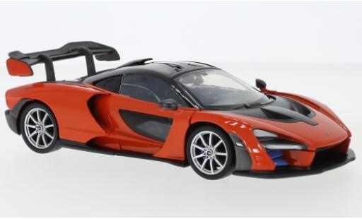 Miniature McLaren Senna 1/24 Motormax metallise orange McLaren Senna 1/24 Motormax metallise orange miniature