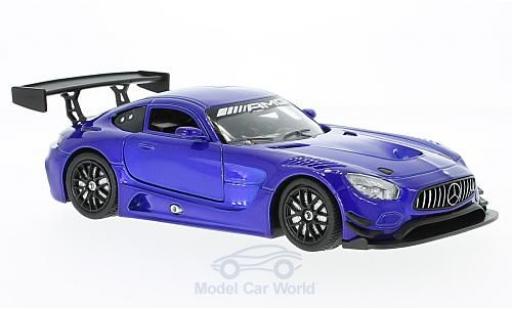 Miniature Mercedes AMG GT 1/24 Motormax 3 bleue Mercedes AMG GT 1/24 Motormax 3 bleue miniature