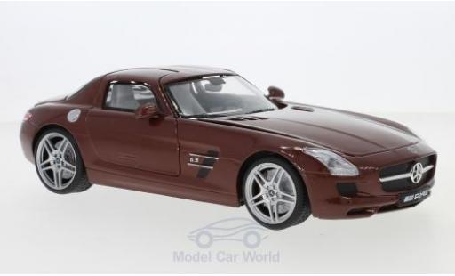Miniature Mercedes SLS 1/18 Motormax AMG (C197) metallise marron Mercedes SLS 1/18 Motormax AMG (C197) metallise marron miniature