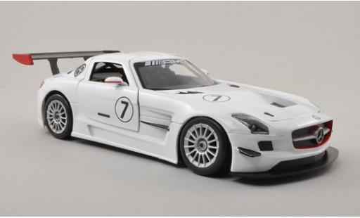 Miniature Mercedes SLS 1/24 Motormax AMG GT3 No.7 sans Vitrine Mercedes SLS 1/24 Motormax AMG GT3 No.7 sans Vitrine miniature