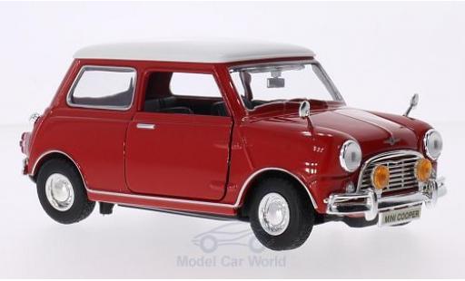 Miniature Mini Cooper S 1/18 Motormax rouge/blanche RHD Mini Cooper S 1/18 Motormax rouge/blanche RHD miniature