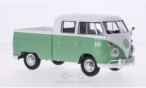 Miniature Volkswagen T1 1/24 Motormax DoKa blanche/verte Volkswagen T1 1/24 Motormax DoKa blanche/verte miniature