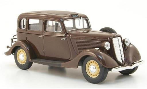 Miniature Gaz M1 1/43 Nash Avtoprom GAZ marron Taxi Gaz M1 1/43 Nash Avtoprom GAZ marron Taxi miniature