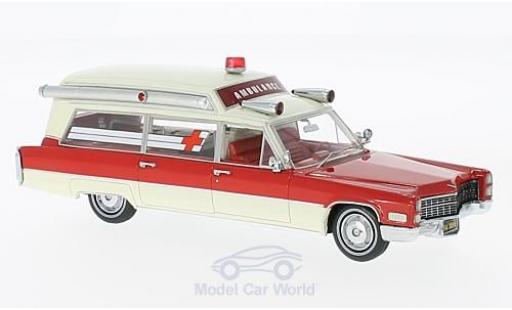 Miniature Cadillac S & S 1/43 Neo Ambulance rouge/blanche 1966 Cadillac S & S 1/43 Neo Ambulance rouge/blanche 1966 miniature