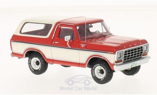 Miniature Ford Bronco 1/43 Neo rouge/blanche 1978 Ford Bronco 1/43 Neo rouge/blanche 1978 miniature