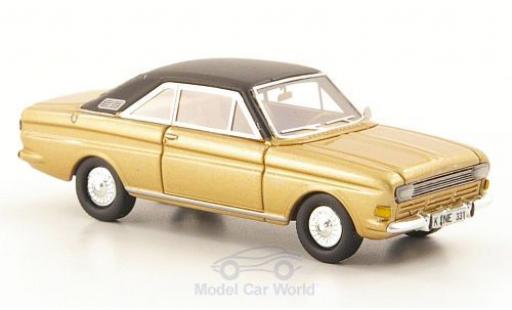 Miniature Ford Taunus 1968 1/87 Neo P6 15M Coupe gold/matt-noire UN 1968 Ford Taunus 1968 1/87 Neo P6 15M Coupe gold/matt-noire UN 1968 miniature