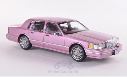 Miniature Lincoln Town Car 1/43 Neo metallise rose 1990 Lincoln Town Car 1/43 Neo metallise rose 1990 miniature