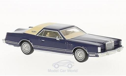 Miniature Lincoln Continental 1/64 Neo Mark V bleue/beige 1977 Lincoln Continental 1/64 Neo Mark V bleue/beige 1977 miniature