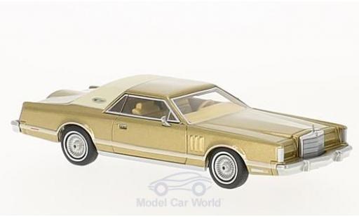 Miniature Lincoln Continental 1/64 Neo Mark V gold/beige 1977 Lincoln Continental 1/64 Neo Mark V gold/beige 1977 miniature