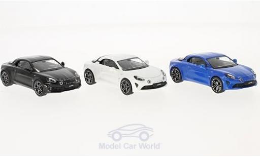 Miniature Alpine A110 1/43 Norev Renault Premiere Edition 3er-Set metallise bleue/metallise blanche 2017 Alpine A110 1/43 Norev Renault Premiere Edition 3er-Set metallise bleue/metallise blanche 2017 miniature