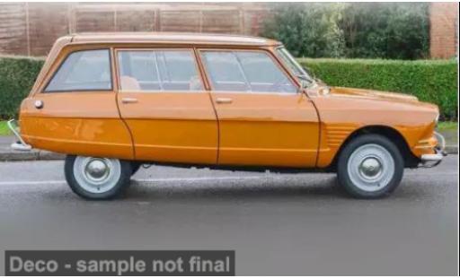 Miniature Citroen Ami 6 1/87 Norev Break jaune 1969 1:87 Citroen Ami 6 1/87 Norev Break jaune 1969 1:87 miniature