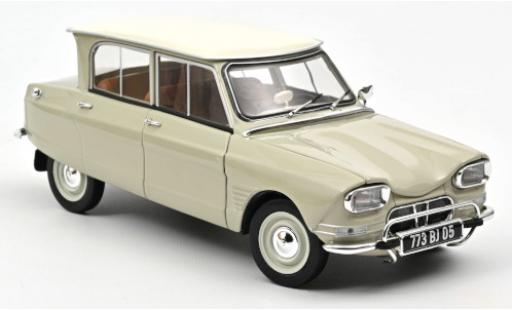 Miniature Citroen Ami 6 1/18 Norev grise/blanche 1965 Citroen Ami 6 1/18 Norev grise/blanche 1965 miniature