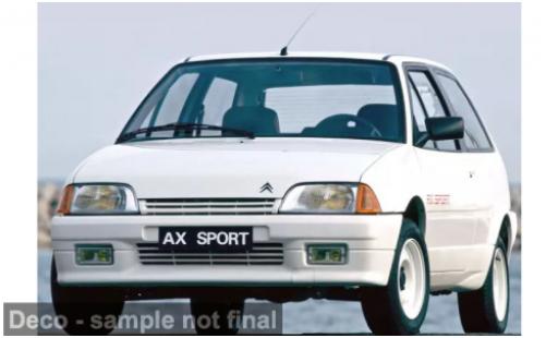 Miniature Citroen AX 1/18 Norev blanche 1987 1:18 Citroen AX 1/18 Norev blanche 1987 1:18 miniature
