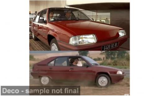 Miniature Citroen BX 1/18 Norev 16 TGS rouge 1990 1:18 Citroen BX 1/18 Norev 16 TGS rouge 1990 1:18 miniature