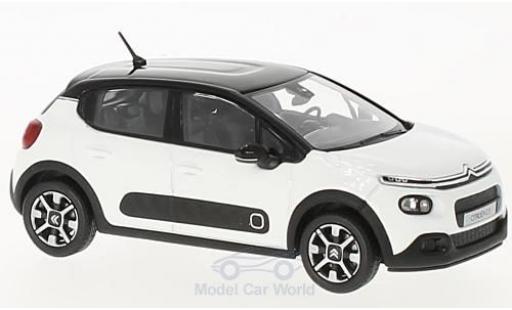 Miniature Citroen C3 1/43 Norev blanche/noire 2016 Citroen C3 1/43 Norev blanche/noire 2016 miniature