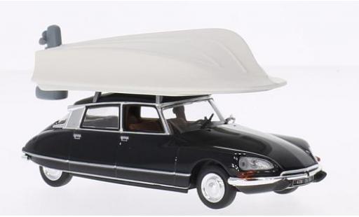 Miniature Citroen DS 1/43 Norev 21 Pallas noire 1972 avec bateau sur Rack de toit Citroen DS 1/43 Norev 21 Pallas noire 1972 avec bateau sur Rack de toit miniature