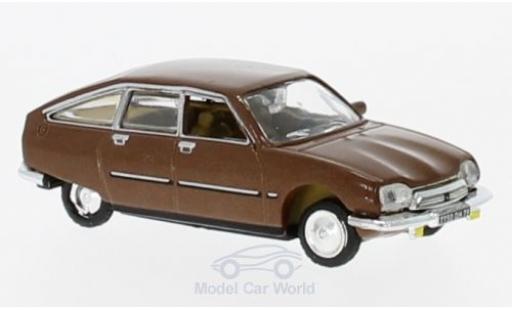 Miniature Citroen GS 1/87 Norev Pallas metallise marron 1978 Citroen GS 1/87 Norev Pallas metallise marron 1978 miniature