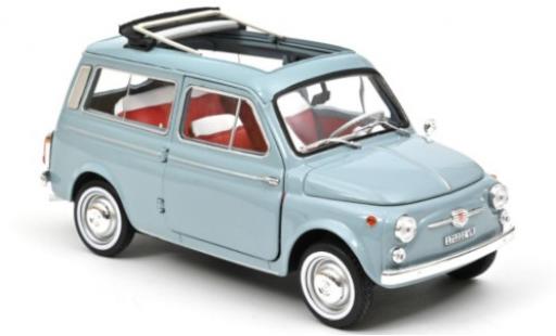 Miniature Fiat 500 1/18 Norev Giardiniera bleue 1964 Fiat 500 1/18 Norev Giardiniera bleue 1964 miniature