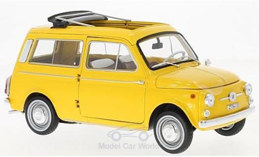 Miniature Fiat 500 L 1/18 Norev Giardiniera jaune 1968 Fiat 500 L 1/18 Norev Giardiniera jaune 1968 miniature