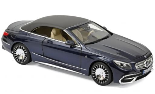 Miniature Mercedes Classe S 1/18 Norev Maybach S650 Cabriolet metallise bleue 2018 Mercedes Classe S 1/18 Norev Maybach S650 Cabriolet metallise bleue 2018 miniature