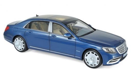 Miniature Mercedes Classe S 1/18 Norev Maybach S650 metallise bleue 2018 Mercedes Classe S 1/18 Norev Maybach S650 metallise bleue 2018 miniature