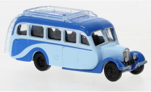 Miniature Citroen U23 1/87 Norev Autocar bleue/bleue 1947 Citroen U23 1/87 Norev Autocar bleue/bleue 1947 miniature