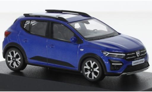 Miniature Dacia Sandero 1/43 Norev Stepway metallise bleu 2021 Dacia Sandero 1/43 Norev Stepway metallise bleu 2021 miniature