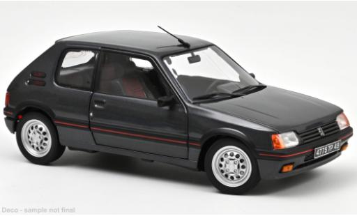 Miniature Peugeot 205 1/18 Norev GTI 1.6 metallise gris 1988 Peugeot 205 1/18 Norev GTI 1.6 metallise gris 1988 miniature