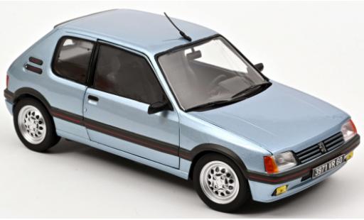 Miniature Peugeot 205 1/18 Norev Gti 1.6 bleue 1988 Peugeot 205 1/18 Norev Gti 1.6 bleue 1988 miniature