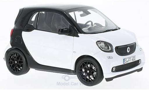 Miniature Smart ForTwo 1/18 Norev fortwo blanche/noire 2015 Smart ForTwo 1/18 Norev fortwo blanche/noire 2015 miniature
