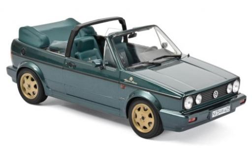 Miniature Volkswagen Golf 1/18 Norev I Cabriolet Etienne Aigner metallise verte 1990 Volkswagen Golf 1/18 Norev I Cabriolet Etienne Aigner metallise verte 1990 miniature