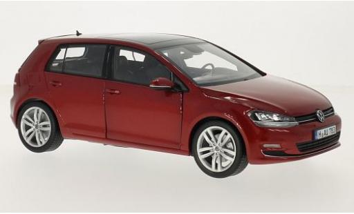 Miniature Volkswagen Golf 1/18 Norev VII metallise rouge 2014 sans Vitrine Volkswagen Golf 1/18 Norev VII metallise rouge 2014 sans Vitrine miniature