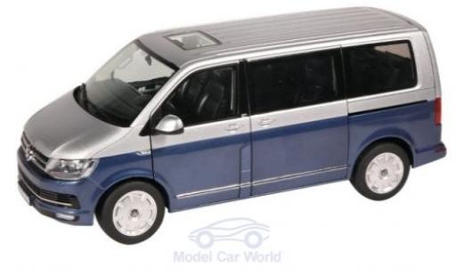 Miniature Volkswagen T6 1/18 NZG Multivan metallise bleue/grise 2015 Generation Six Volkswagen T6 1/18 NZG Multivan metallise bleue/grise 2015 Generation Six miniature