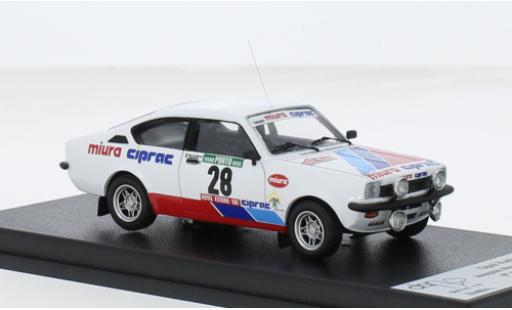 Miniature Opel Kadett 1/43 Trofeu C GT/E #28 1:43 Opel Kadett 1/43 Trofeu C GT/E #28 1:43 miniature