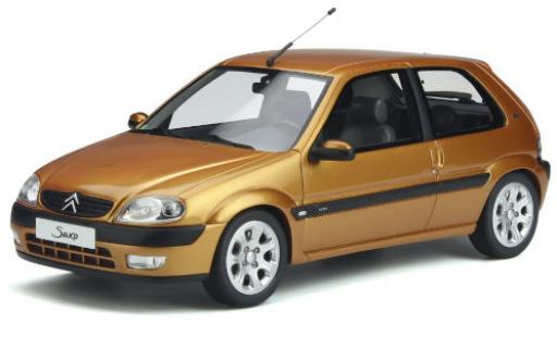 Miniature Citroen Saxo 1/18 Ottomobile VTS gold 2000 Citroen Saxo 1/18 Ottomobile VTS gold 2000 miniature