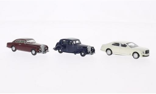 Miniature Bentley 3 1/76 Oxford er-Set: MkVI - dkl.-bleue Continental - dkl.-rouge Mulsanne - blanche bleue/rouge Bentley 3 1/76 Oxford er-Set: MkVI - dkl.-bleue Continental - dkl.-rouge Mulsanne - blanche bleue/rouge miniature