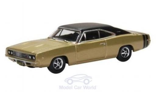 Miniature Dodge Charger 1/87 Oxford gold/matt-noire 1968 Dodge Charger 1/87 Oxford gold/matt-noire 1968 miniature