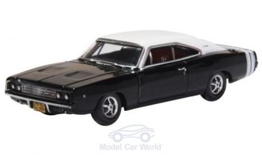 Miniature Dodge Charger 1/87 Oxford noire/blanche 1968 Dodge Charger 1/87 Oxford noire/blanche 1968 miniature