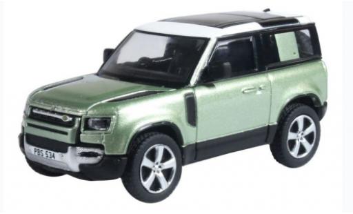 Miniature Land Rover Defender 1/76 Oxford 90 (L663) verte/blanche RHD 2020 Land Rover Defender 1/76 Oxford 90 (L663) verte/blanche RHD 2020 miniature