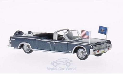 Miniature Lincoln Continental 1/87 Oxford X100 metallise bleue 1961 Staatsfahrzeug mit USA-Standarten Lincoln Continental 1/87 Oxford X100 metallise bleue 1961 Staatsfahrzeug mit USA-Standarten miniature