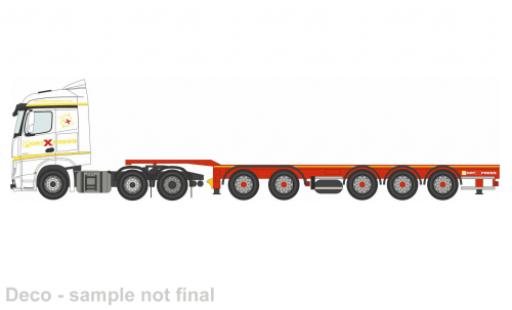 Miniature Mercedes Actros 1/76 Oxford SSC D-Tec blanche Port Express 1:76 Mercedes Actros 1/76 Oxford SSC D-Tec blanche Port Express 1:76 miniature