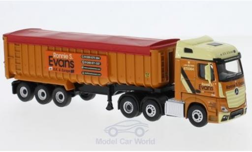 Miniature Mercedes Actros 1/76 Oxford SSC RHD Ronnie Evans Muldenkipper Mercedes Actros 1/76 Oxford SSC RHD Ronnie Evans Muldenkipper miniature