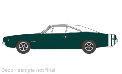 Miniature Dodge Charger 1/87 Oxford vert foncé/blanche 1968 Dodge Charger 1/87 Oxford vert foncé/blanche 1968 miniature