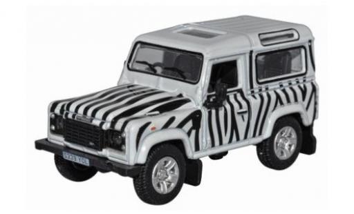 Miniature Land Rover Defender 1/76 Oxford 90 blanche/noire RHD Land Rover Defender 1/76 Oxford 90 blanche/noire RHD miniature