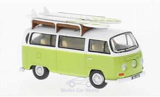 Miniature Volkswagen T2 B 1/76 Oxford Bay Window Camper verte/blanche mit Surfboards Volkswagen T2 B 1/76 Oxford Bay Window Camper verte/blanche mit Surfboards miniature
