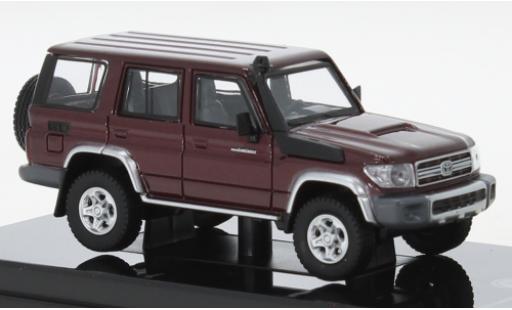 Miniature Toyota Land Cruiser 1/64 Para64 76 metallise rouge 2014 Toyota Land Cruiser 1/64 Para64 76 metallise rouge 2014 miniature